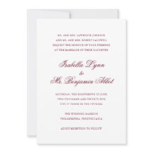 Traditionelles Burgund-Formal Elegante Hochzeit