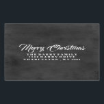 Traditionelles Chalkboard Merry Christmas Sticker<br><div class="desc">Personalisiert Frohe Weihnachtsaufkleber. Entspricht unserer frohen Weihnachts-Fotokarte. Bei Fragen stehen wir Ihnen gerne zur Verfügung.</div>