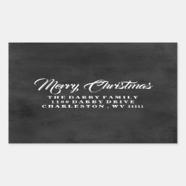 Traditionelles Chalkboard Merry Christmas Sticker