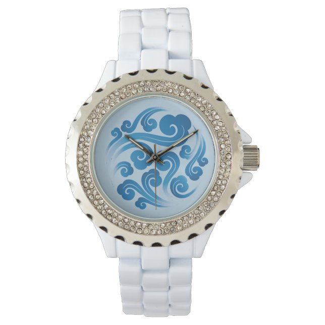 traditionelles chinesisches Augustmuster Armbanduhr (Vorderseite)