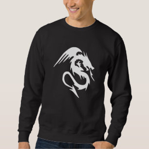 Traditionelles chinesisches Drachensymbol für Powe Sweatshirt