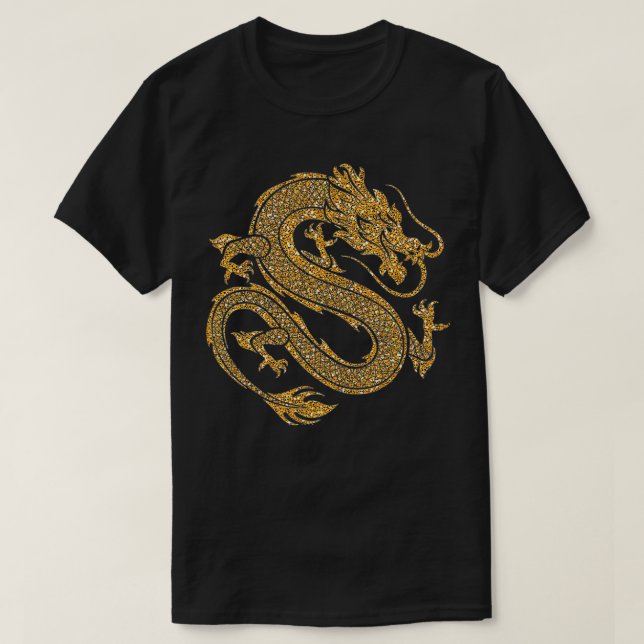 Traditionelles chinesisches Drachensymbol für Powe T-Shirt (Design vorne)