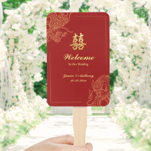 Traditionelles chinesisches Hochzeitsprogramm Drac Fächer