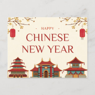 Traditionelles chinesisches Neujahrsfest Postkarte