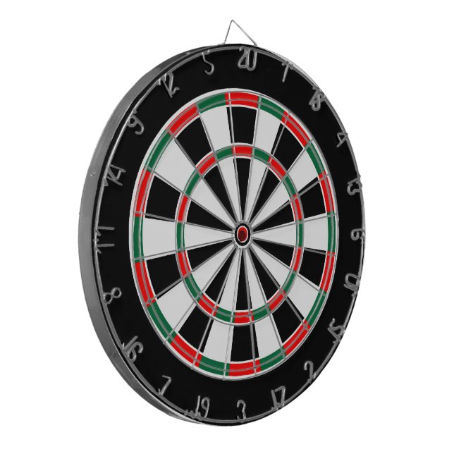 Traditionelles Dartboard Dartscheibe (Vorderseite Links)
