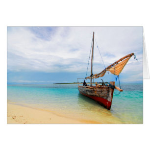 Traditionelles Dhow, Sansibar, Tansania