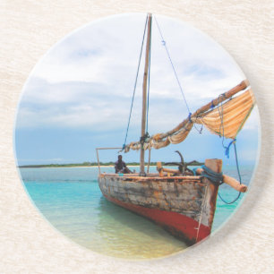 Traditionelles Dhow, Sansibar, Tansania Untersetzer