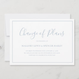 Traditionelles Dusty Blue Elegante Hochzeit Save The Date