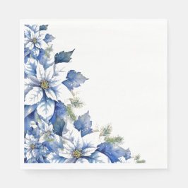 Traditionelles elegantes Weihnachtsfest Poinsettia Serviette