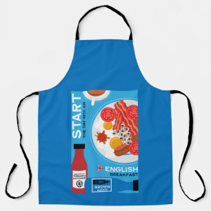 Traditionelles englisches Frühstück Schürze