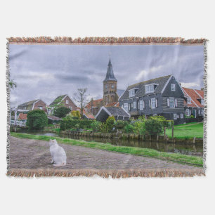 Traditionelles Fischerdorf Marken in den Niederlan Decke