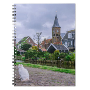 Traditionelles Fischerdorf Marken in den Niederlan Notizblock