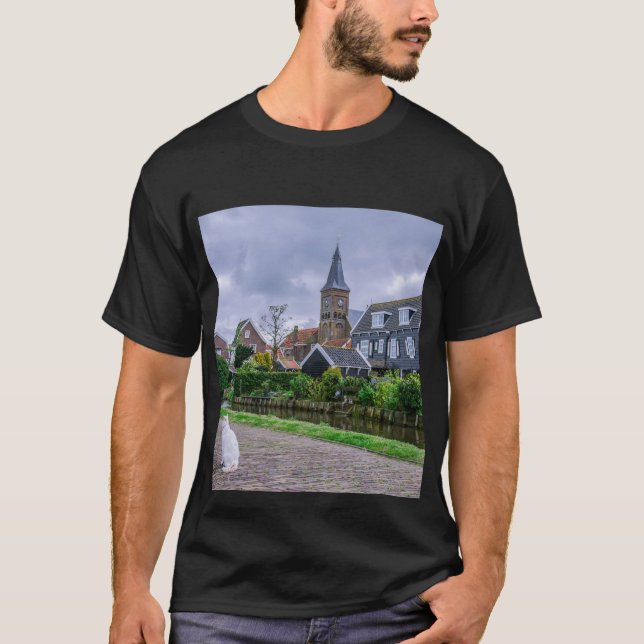Traditionelles Fischerdorf Marken in den Niederlan T-Shirt (Vorderseite)