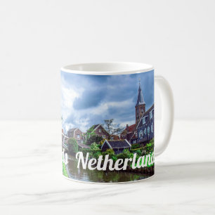 Traditionelles Fischerdorf Marken, Niederlande Kaffeetasse