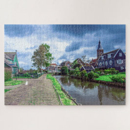 Traditionelles Fischerdorf Marken, Niederlande Puzzle