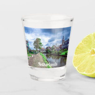 Traditionelles Fischerdorf Marken, Niederlande Schnapsglas