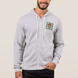 Traditionelles florales Volkskunst-Botanikmuster m Hoodie