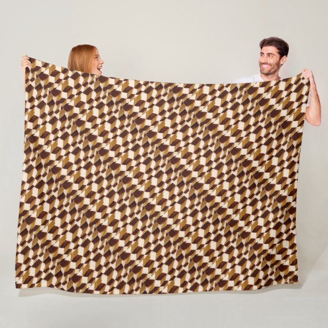 Traditionelles geometrisches Abstraktes Muster Fleecedecke (Beispiel)