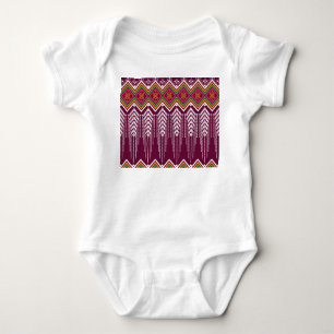 Traditionelles geometrisches ethnisches Muster Baby Strampler