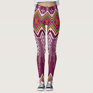 Traditionelles geometrisches ethnisches Muster Leggings
