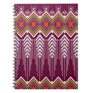 Traditionelles geometrisches ethnisches Muster Notizblock