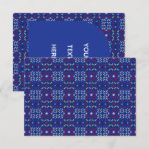 Traditionelles geometrisches Pixelmuster in Tiefbl