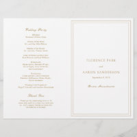 Traditionelles Gold Budget Katholische Hochzeitspr