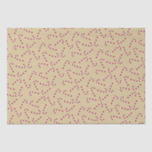 Traditionelles Gold Candy Cane Weihnachten Seidenpapier