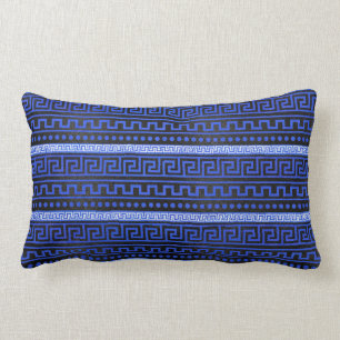 Traditionelles griechisches Windungs-Muster Lendenkissen