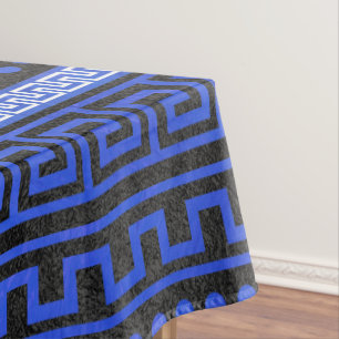 Traditionelles griechisches Windungs-Muster Tischdecke