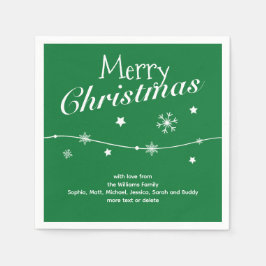 Traditionelles Grün - Weihnachten Napkins Serviette