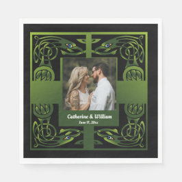 Traditionelles Grünes Irisches Celtisches Serviette