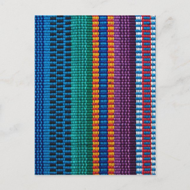 Traditionelles guatemaltekisches Gewebe Postkarte (Vorderseite)