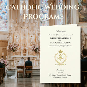 Traditionelles Hochzeitsprogramm für lateinische H Karte