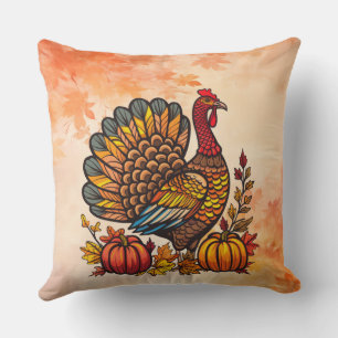 Traditionelles Holiday Erntedank Throw Kissen