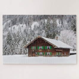 Traditionelles Holzhaus in Bayern Puzzle