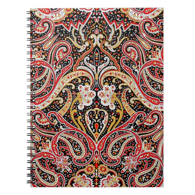 traditionelles indisches Paisley-Muster Notizblock (Vorderseite)