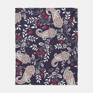 Traditionelles indisches Paisley, nahtlos Muster. Fleecedecke