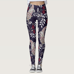 Traditionelles indisches Paisley, nahtlos Muster. Leggings