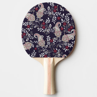 Traditionelles indisches Paisley, nahtlos Muster. Tischtennis Schläger