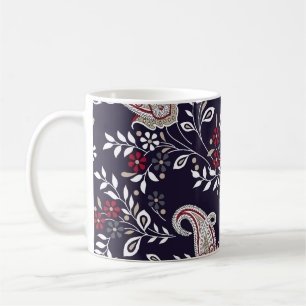 Traditionelles indisches Paisley, nahtloses Muster Kaffeetasse