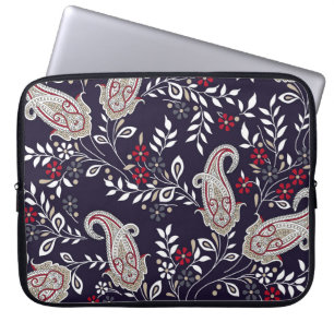 Traditionelles indisches Paisley, nahtloses Muster Laptopschutzhülle