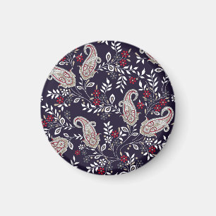 Traditionelles indisches Paisley, nahtloses Muster Magnet