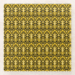 Traditionelles indisches Shirt Textile Design. Glasuntersetzer