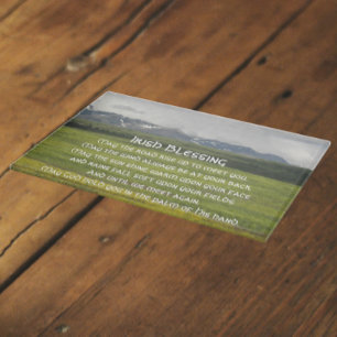 Traditionelles irisches Blessing Green Valley Schneidebrett