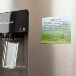 Traditionelles Irish Blessing Valley Rainbow Magne Magnetkarte