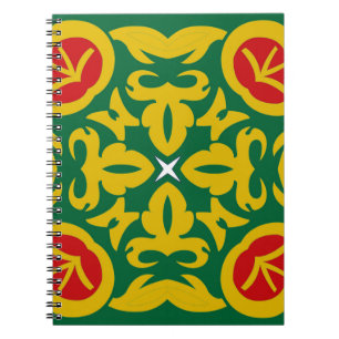 Traditionelles islamisches Muster. Bandana-Printde Notizblock