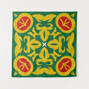 Traditionelles islamisches Muster. Bandana-Printde Wandteppich