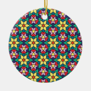 Traditionelles islamisches Muster Keramik Ornament