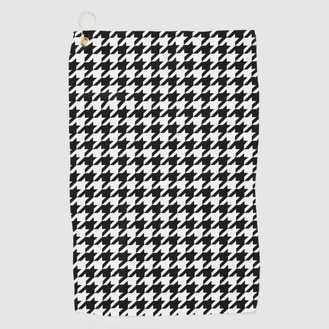 Traditionelles japanisches Design3 - CHIDORI- Schw Golfhandtuch (Vorderseite)